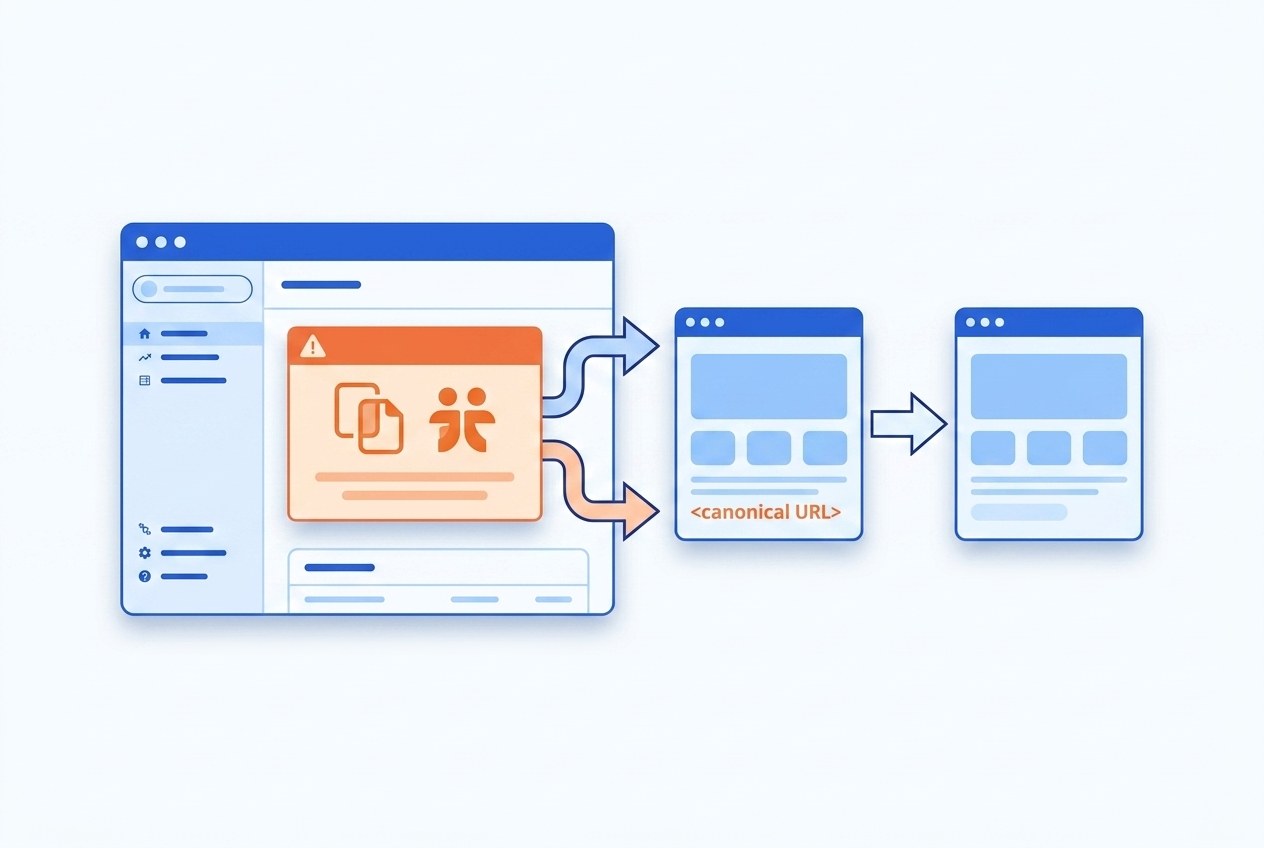 Co oznacza duplikat w Google Search Console? Raport Strony nie są indeksowane | WebMajka