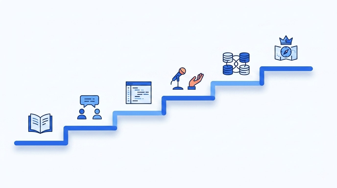 Programista uczący się angielskiego do pracy w IT