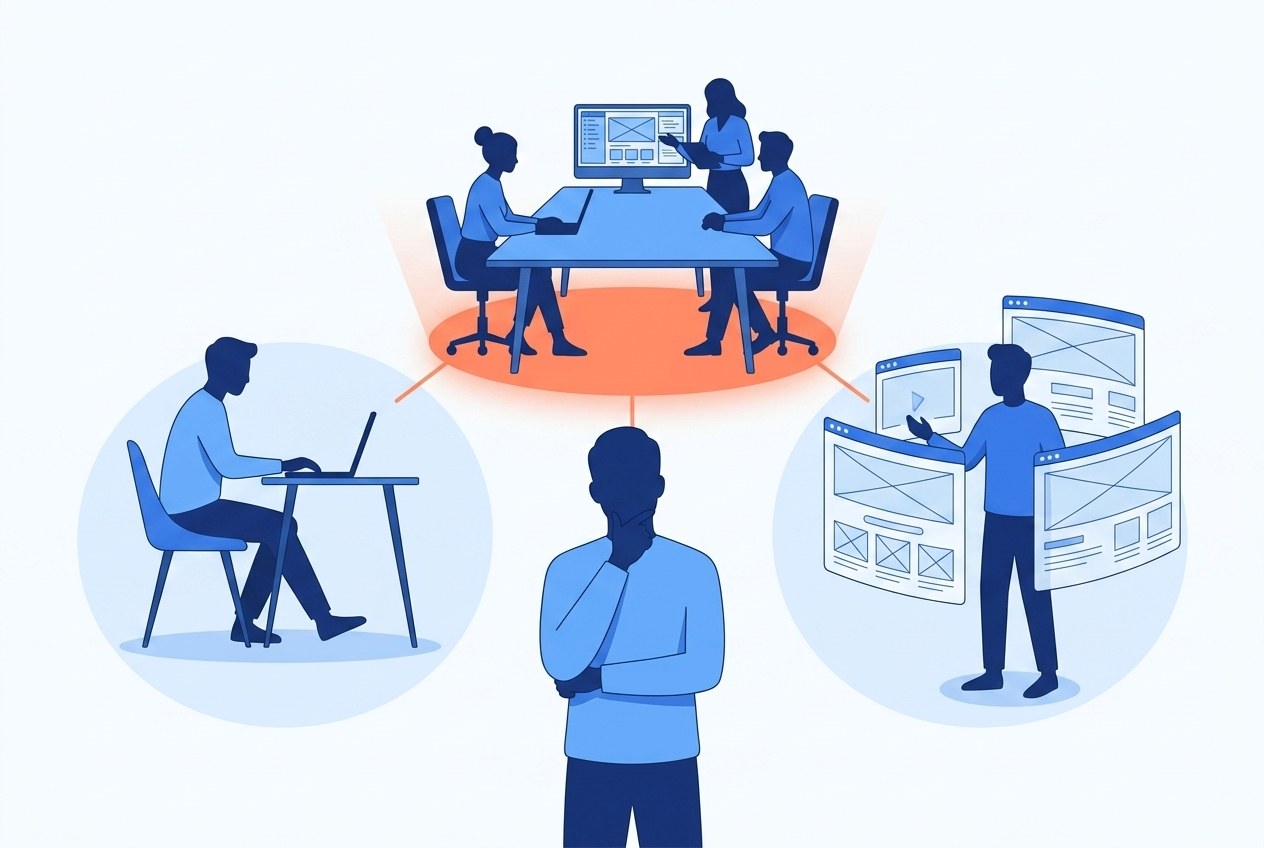 Komu zlecić stworzenie strony internetowej — freelancer, agencja czy kreator no-code? | WebMajka