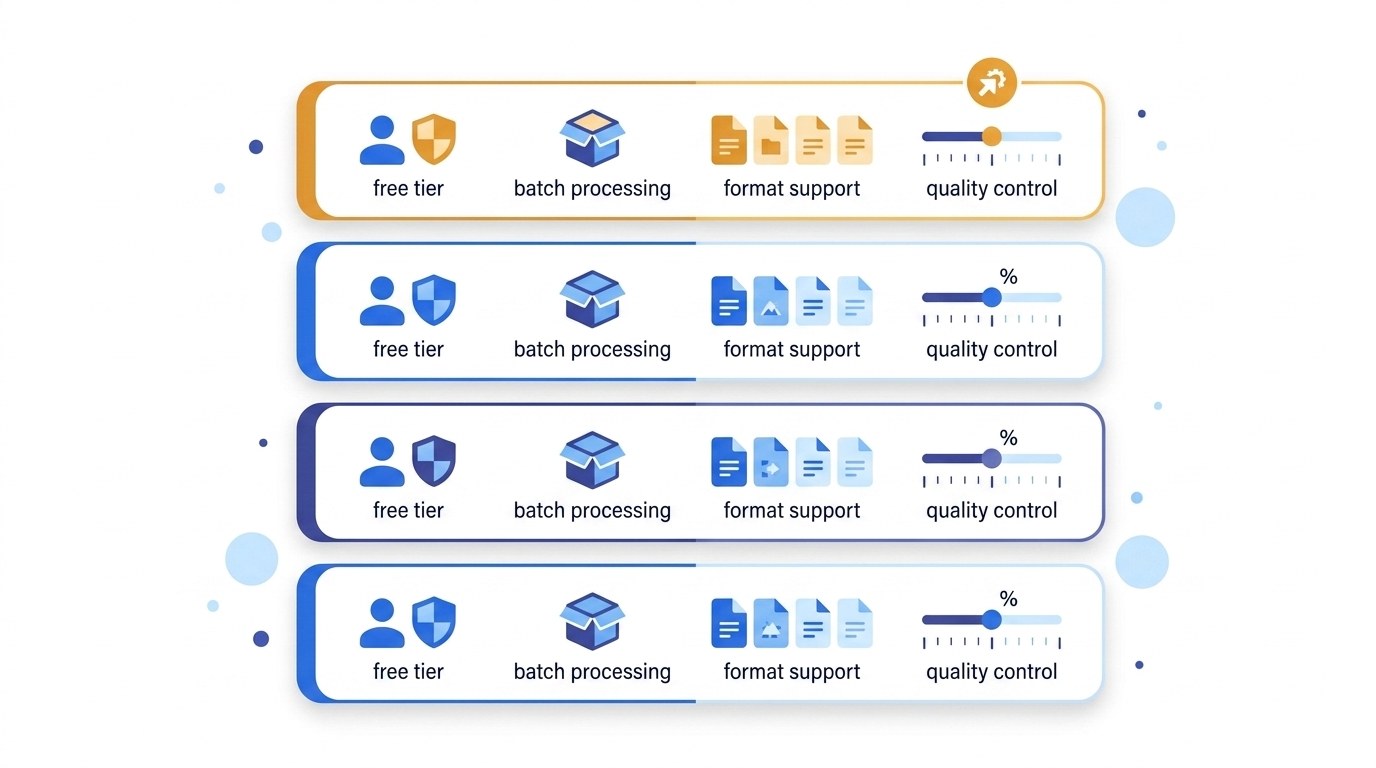 Narzędzia do kompresji zdjęć - porównanie interfejsów