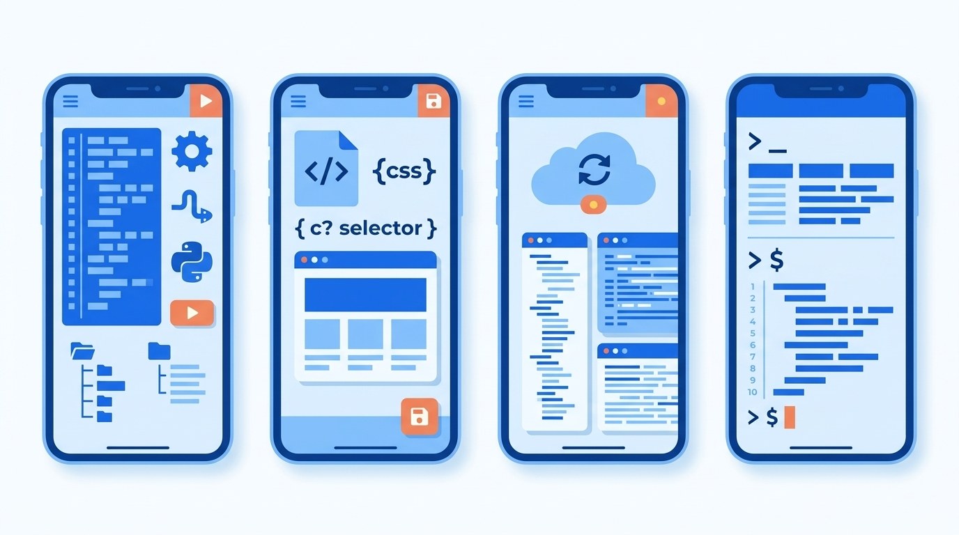 Programowanie na telefonie - Pydroid 3, Termux, AIDE, Dcoder i Replit jako narzędzia mobilne